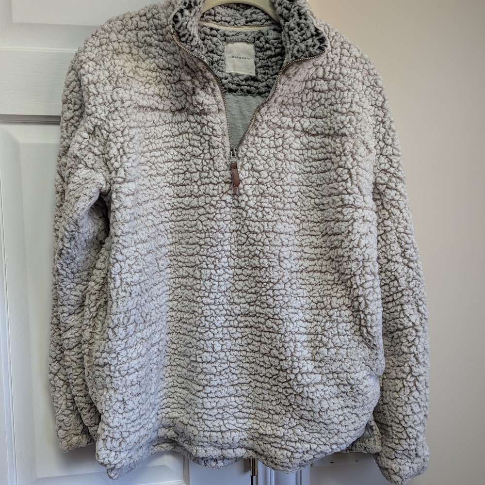 Cozy Sherpa Quarter-Zip Pullover
